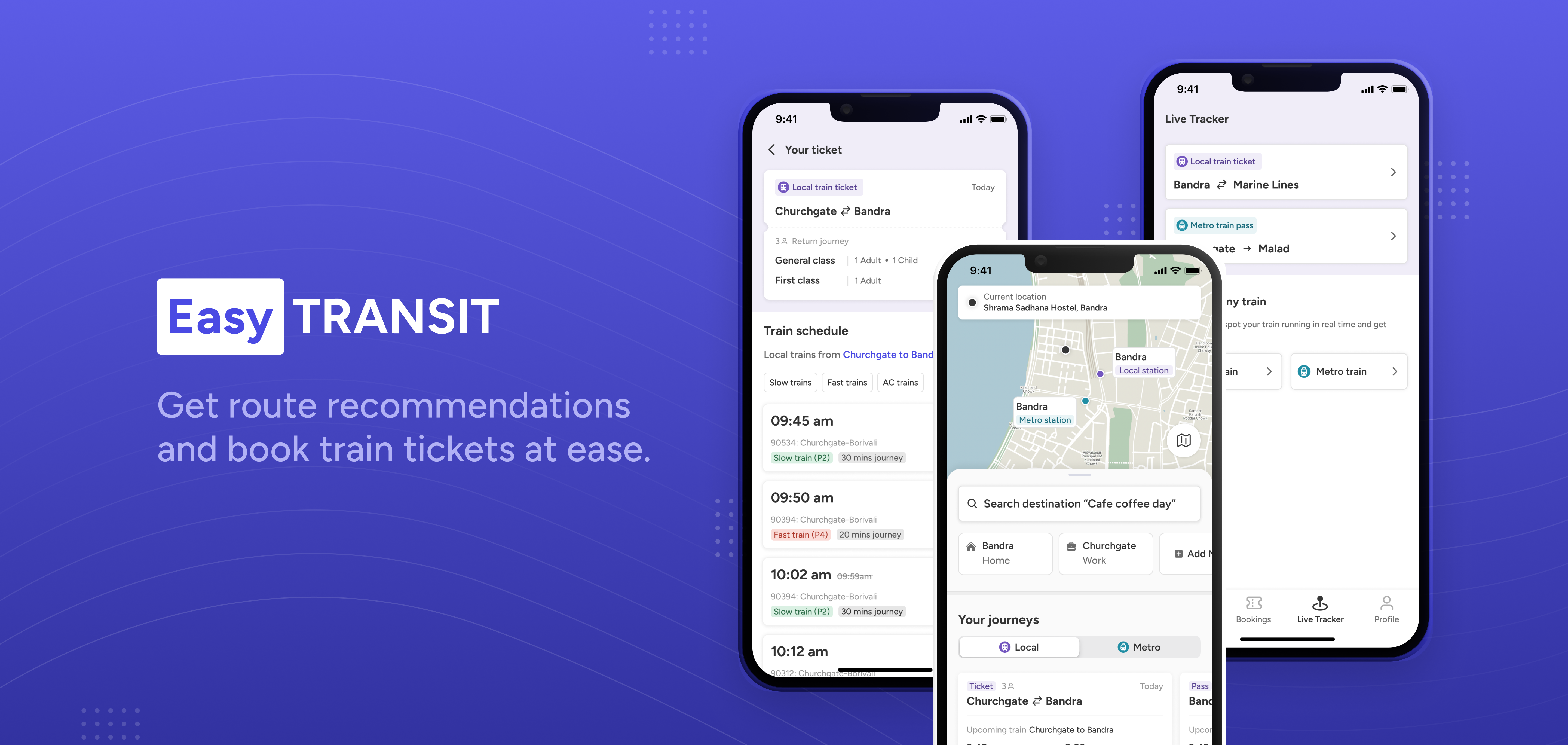 EasyTransit — plan and book Mumbai local and metro train journeys